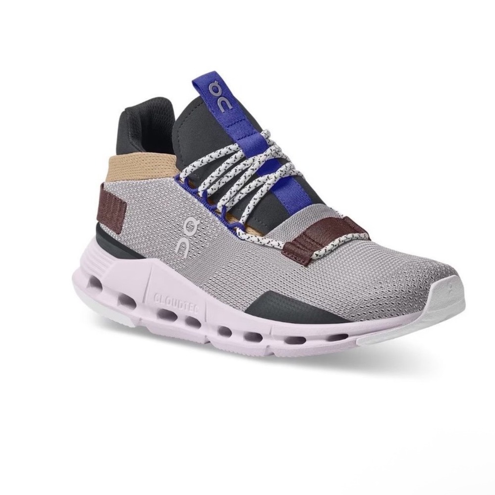 ON RUNNING Cloudnova Sneakers in Zinc Lily Size 9.5
